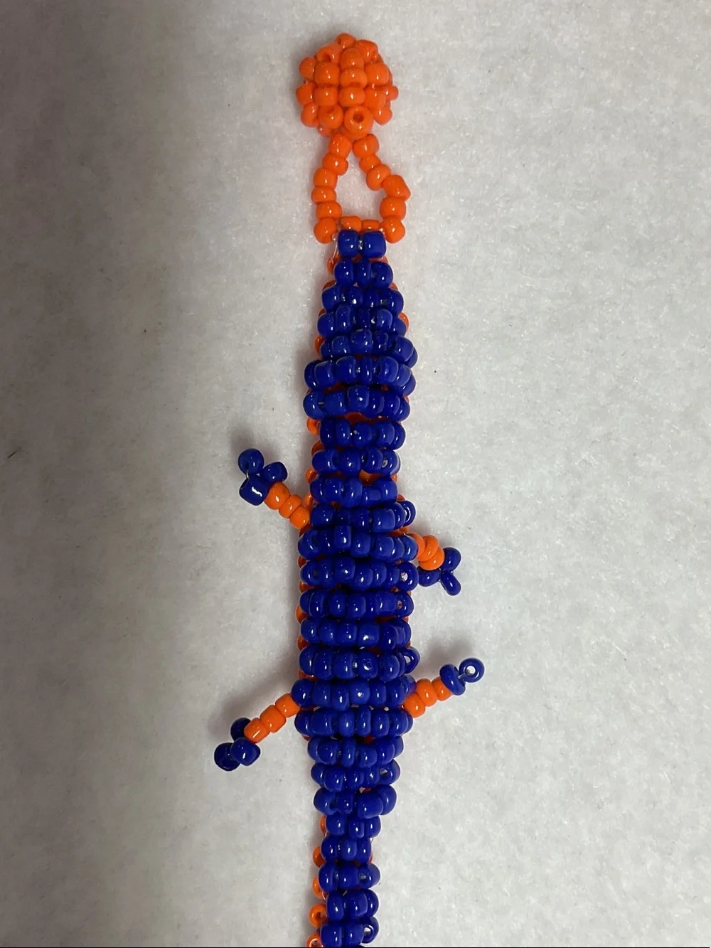 Florida Gators Handcrafted Blue & Orange Beaded Bracelet